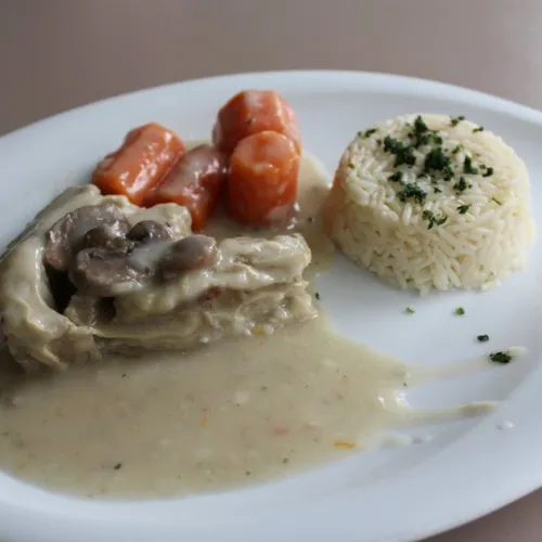 Blanquette de veau avec riz basmati