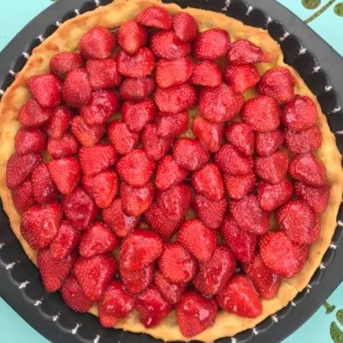 Tarte aux fraises légère sans crème