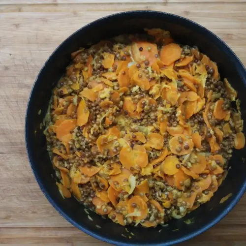 Curry de lentilles aux carottes