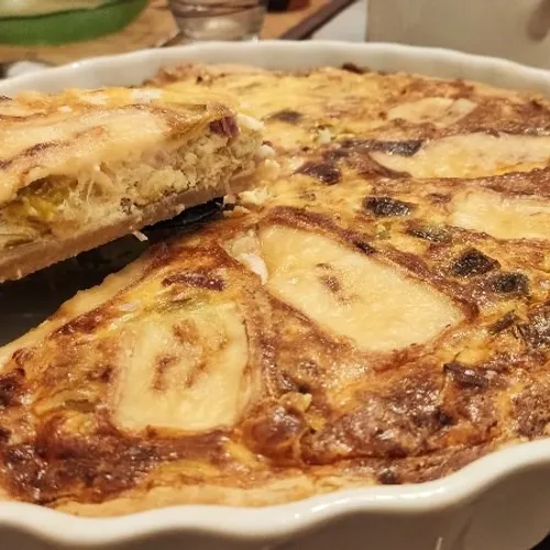 Tarte poireau maroilles