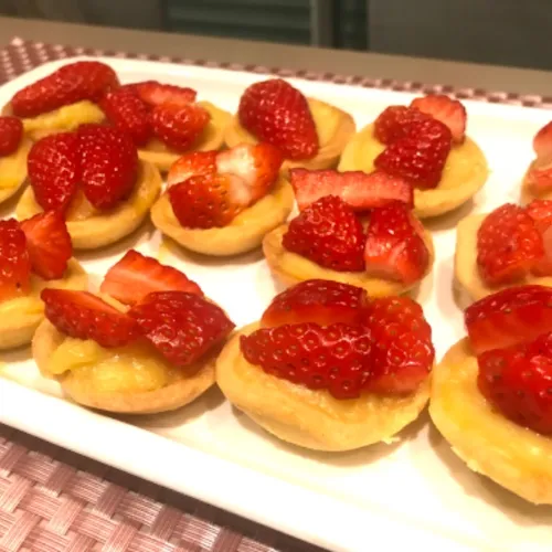 Tartelettes de fraises à la crème pâtissière
