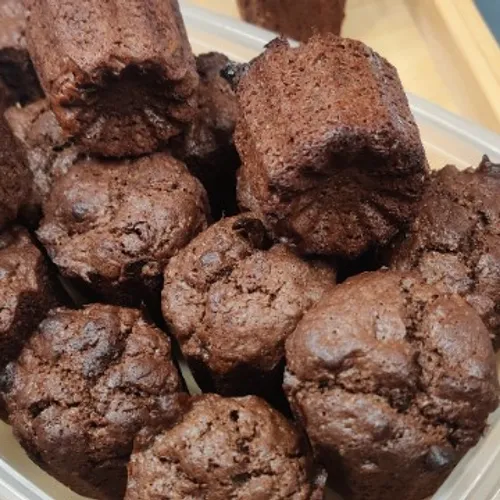 Muffins au chocolat noir maison