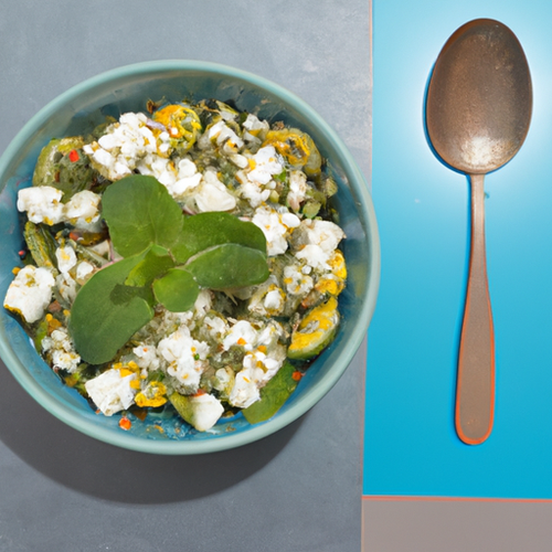 Salade de concombre, feta et menthe