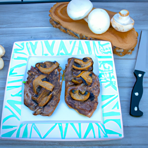 Steaks de boeuf grillés aux champignons sautés