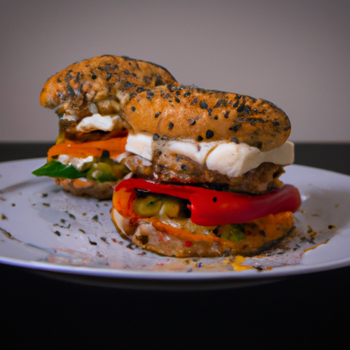Burgers de dinde grillés aux poivrons et fromage de chèvre