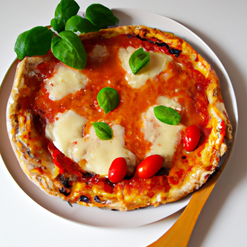 Pizza margherita classique avec sauce tomate, mozzarella et basilic frais