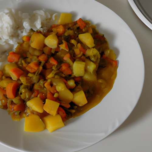 Curry végétarien de patates douces et lentilles corail
