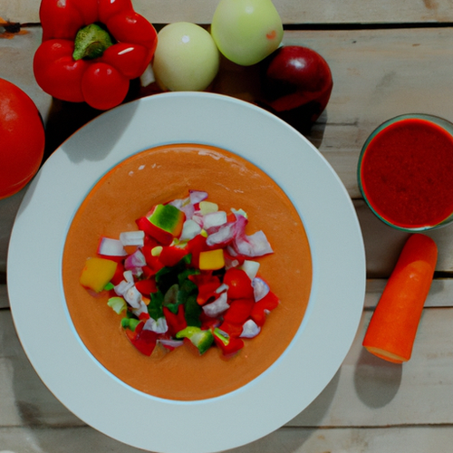 Gaspacho andalou aux légumes d'été