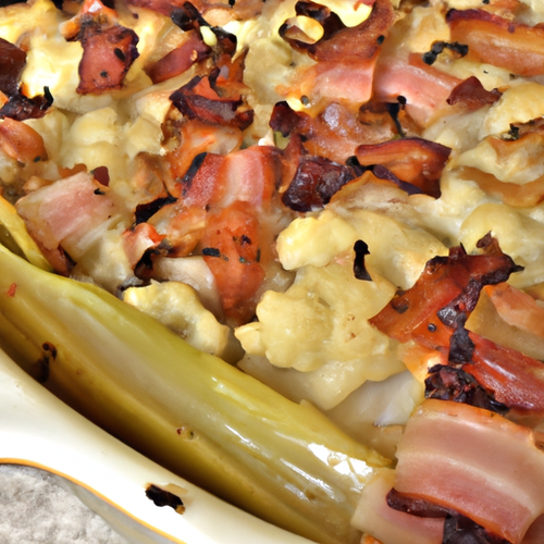 Gratin de chou-fleur aux lardons et comté