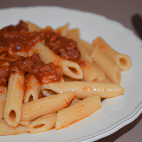 Penne à la sauce bolognaise maison