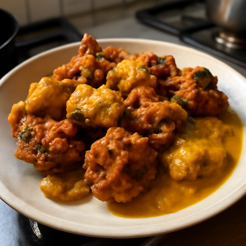 Pakoras de légumes au curry de Rajasthan