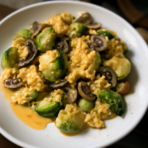 Brouillade de Champignons de Bruxelles