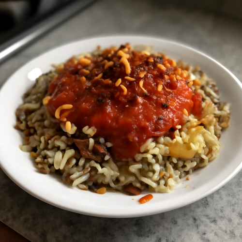 Koshari égyptien rapide et savoureux