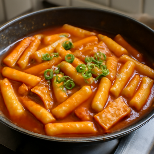 Tteokbokki: Délice de gâteaux de riz coréens épicés