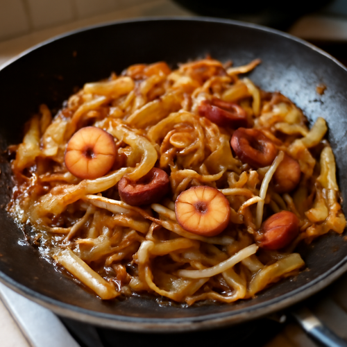 Remix des frites de kway teow de Singapour