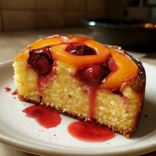 Gâteau au yaourt arménien aux fruits d'été