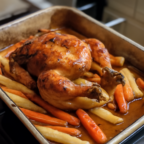 Poulet rôti du Midwest à l'érable