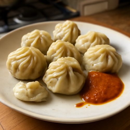 Momo népalais à la vapeur: délicieux raviolis