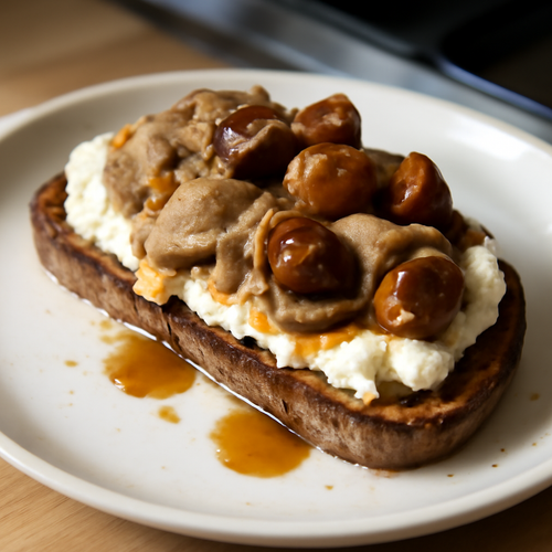 Tartine à la Châtaigne et Ricotta Corse