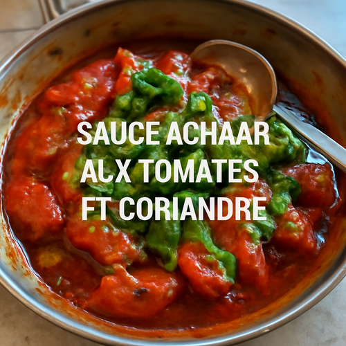 Sauce Achaar aux Tomates et Coriandre