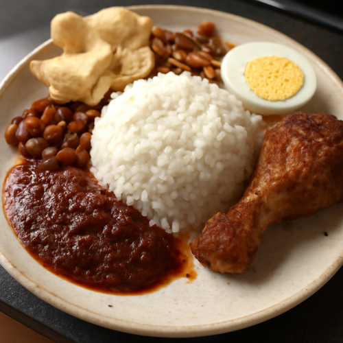 Nasi Lemak Singapourien - Spécial en Semaine recipe