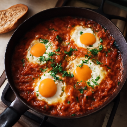 Shakshuka Israélienne pour un Petit-Déjeuner Réconfortant recipe