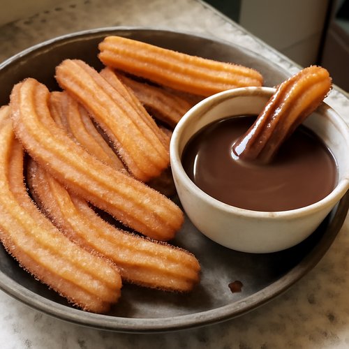 Churros Classiques avec Chocolat Chaud