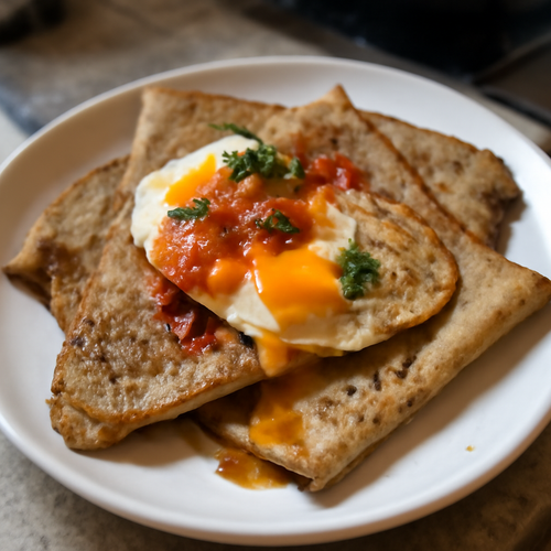 Bujhya: Crêpes de sarrasin népalaises pour le petit déjeuner