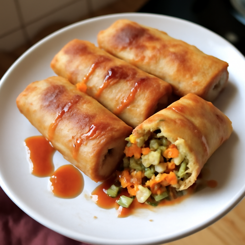 Savoureux nems végétariens au tofu et légumes