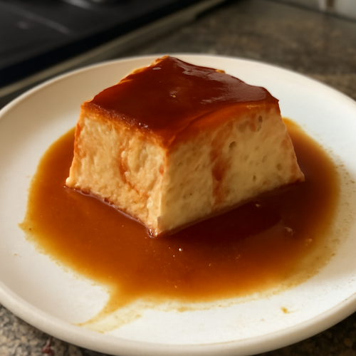 Flan de cajeta façon Tex-Mex