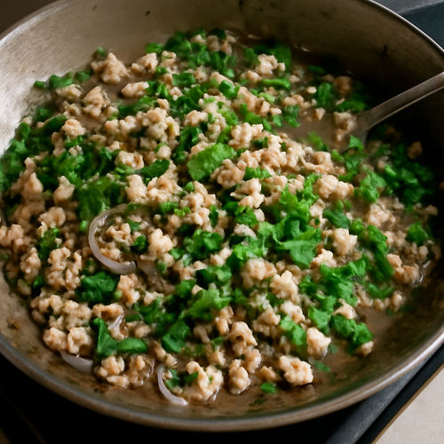 Larb au poulet - Salade Laotienne en Pot