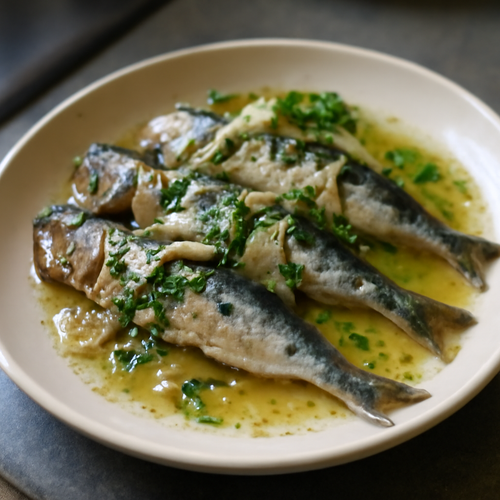 Sardines marinées des fjords scandinaves