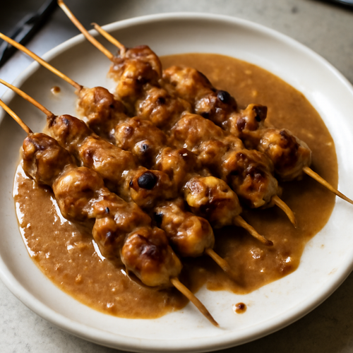 Sate Ayam: Brochettes de Poulet Indonésiennes recipe