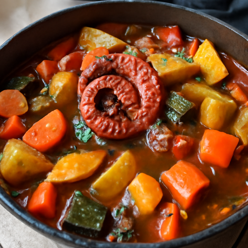Poulpe aux légumes à l'iranienne en pot recipe