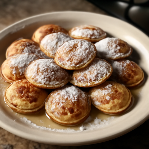 Poffertjes moelleuses au sucre