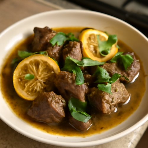 Tajine Fusion d'Agneau à la Menthe et aux Citrons