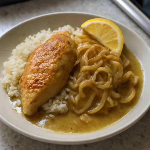 Sauce Yassa revisitée au citron et à la moutarde