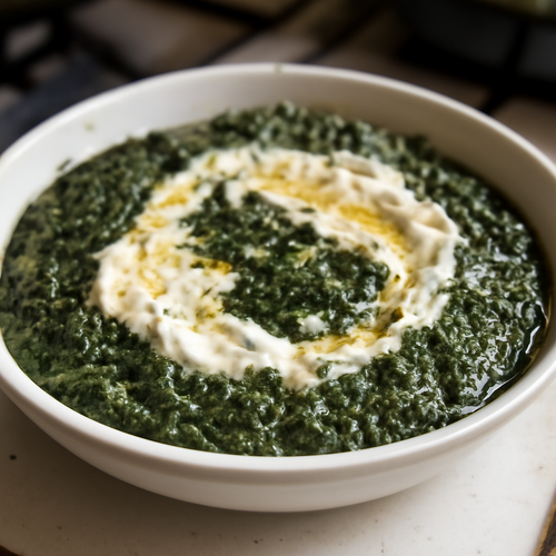 Borani Esfenaj: Dip d'épinards iranien facile