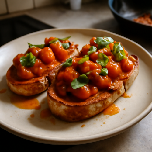 Bruschetta à la dalmate au tomate et basilic