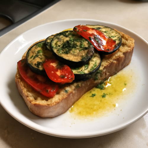 Tartine Provençale aux Légumes Grillés