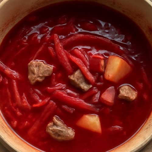 Bortsch de betterave ukrainien avec seulement 5 ingrédients