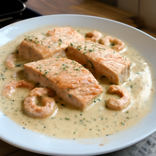 Sauce à la crème de la mer scandinave